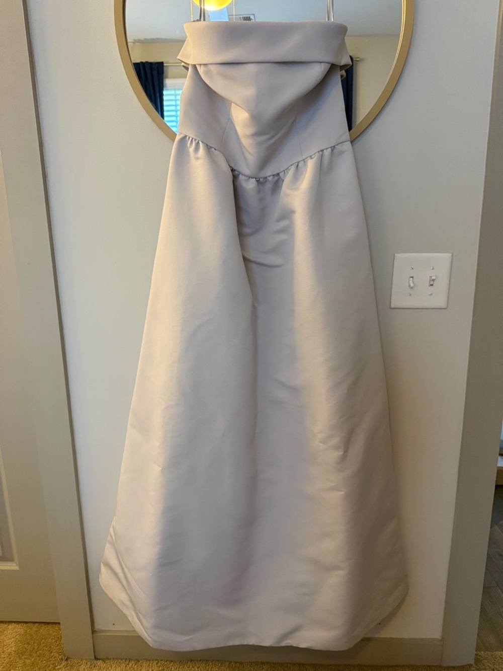 Amsale Strapless Evening Gown